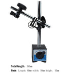 Adjustable Magnetic Base Dial Indicator Stand with Fine Control Arm for Metalworking Measurement