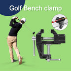 Golf Club Grip Bench Vise Cast Steel Quick Adjustment Table Clamp for Regripping and Maintenance