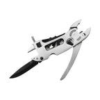 Portable Stainless Steel Multi Tool Pliers with Knife, Screwdriver and Wrench for Camping and DIY Repairs