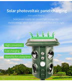 Solar Powered Ultrasonic Animal Repellent for Garden Yard and Outdoor Areas Portable Pest Deterrent