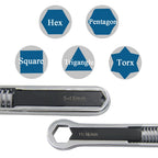 Heavy Duty Adjustable Spanner Set 5-19mm & 5-27mm Double End Rotating Flexible Wrench for Automotive Repair