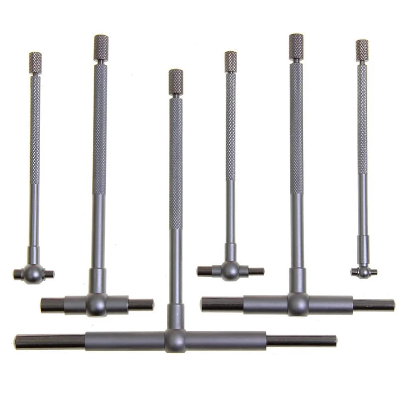 Heavy Duty Telescoping Hole Gauge Set 6 Piece Internal Measurement Tool 8–150mm with Storage Case