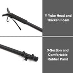Heavy Duty Aluminum Monopod Stand Adjustable Height 60cm to 177cm with V Yoke Head and Carry Bag