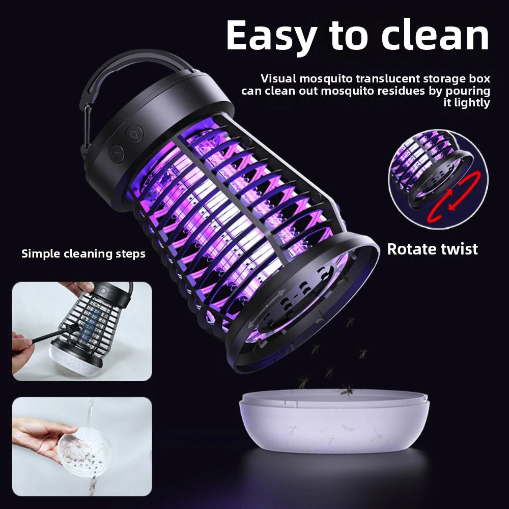 Portable USB Mosquito Repellent Lamp with Rechargeable Battery, 4 Brightness Levels and SOS Light