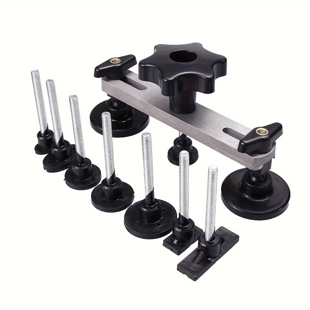 Paintless Dent Repair Bridge Puller Kit with 7 Tabs Car Body Dent Removal Tool Set