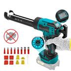 Cordless Electric Caulking Gun 6-Speed 300ml Sealant Cartridge Dispenser with LED Light