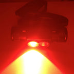 Portable USB Type C Rechargeable LED Headlamp with White and Red Light Waterproof Head Torch