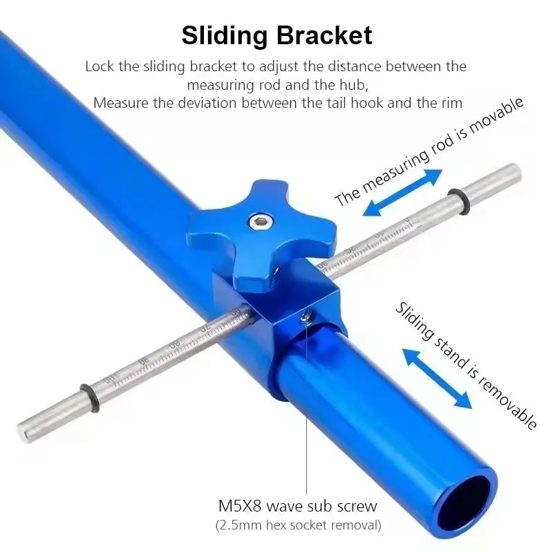 Bicycle Derailleur Hanger Alignment Gauge Aluminum Alloy Dropout Straightening and Adjustment Tool