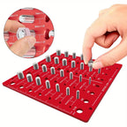Nut Bolt Thread Checker Tool 28 Size Metric Imperial Aluminum Alloy Thread Identification Gauge