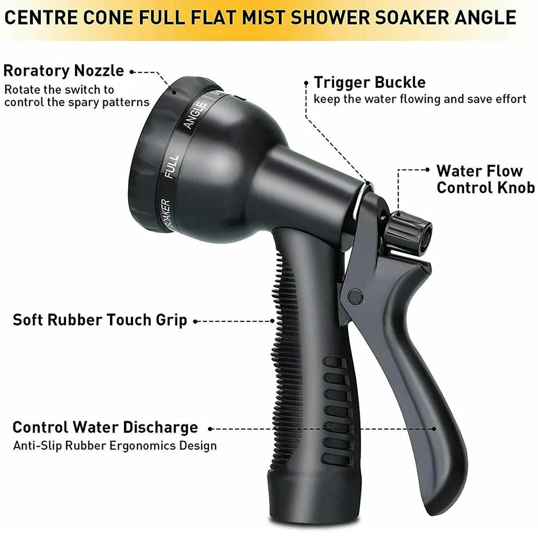 Expandable Garden Hose with Spray Nozzle and Storage Bag 50ft
