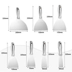 Heavy Duty Stainless Steel Scraper Putty Knife Set 7Pcs with Storage Bag