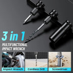 Cordless Impact Wrench Kit 21V Brushless 650Nm 1/2 Inch with Dual 4.0Ah Batteries and Case