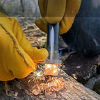 Portable Magnesium Fire Starter Stick 12cm Survival Fire Starter Tool for Camping Hiking Emergency Kit