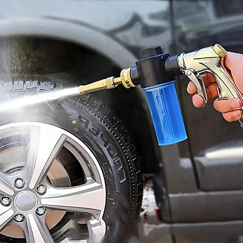 High Pressure Metal Garden Hose Spray Nozzle with Variable Flow Control for Car Washing and Plant Watering