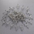 Heavy Duty 100 Piece Pegboard Hook Kit 3.3mm Carbon Steel Tool Storage Hangers for Garage and Workshop