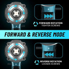 Cordless Impact Wrench Kit 21V Brushless 650Nm 1/2 Inch with Dual 4.0Ah Batteries and Case