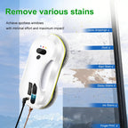 Portable Window Cleaning Robot with Intelligent Edge Detection and Water Spray for Glass Surfaces
