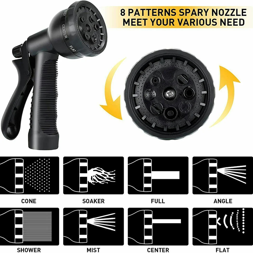 Expandable Garden Hose with Spray Nozzle and Storage Bag 50ft