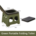 Compact Folding Camping Toilet Seat Portable Outdoor Travel Toilet with Carry Bag