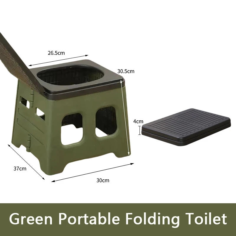 Compact Folding Camping Toilet Seat Portable Outdoor Travel Toilet with Carry Bag