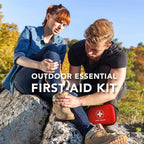 Compact 103-Piece Emergency First Aid Kit Portable Waterproof Case for Outdoor Travel Car Home