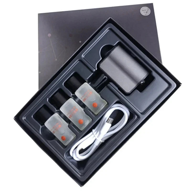Electric Car Air Freshener Vent Clip Diffuser with 3 Liquid Fragrance Refills