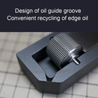 Leather Edge Dye Applicator Box with Adjustable Roller and Oil Recovery Groove for Leathercraft
