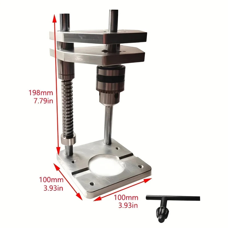Portable Drill Guide Jig Adjustable Woodworking Straight Hole Drilling Locator Tool