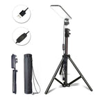 Portable Telescopic LED Tripod Light Rechargeable Outdoor Camping Work Lamp with Storage Bag