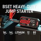 Heavy Duty Portable 12V Car Jump Starter 32000mAh Booster with PD65W Fast Charging and SOS Light