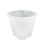 Clear Plastic Plant Nursery Pots with Drainage Holes Transparent Orchid Planter Seedling Container