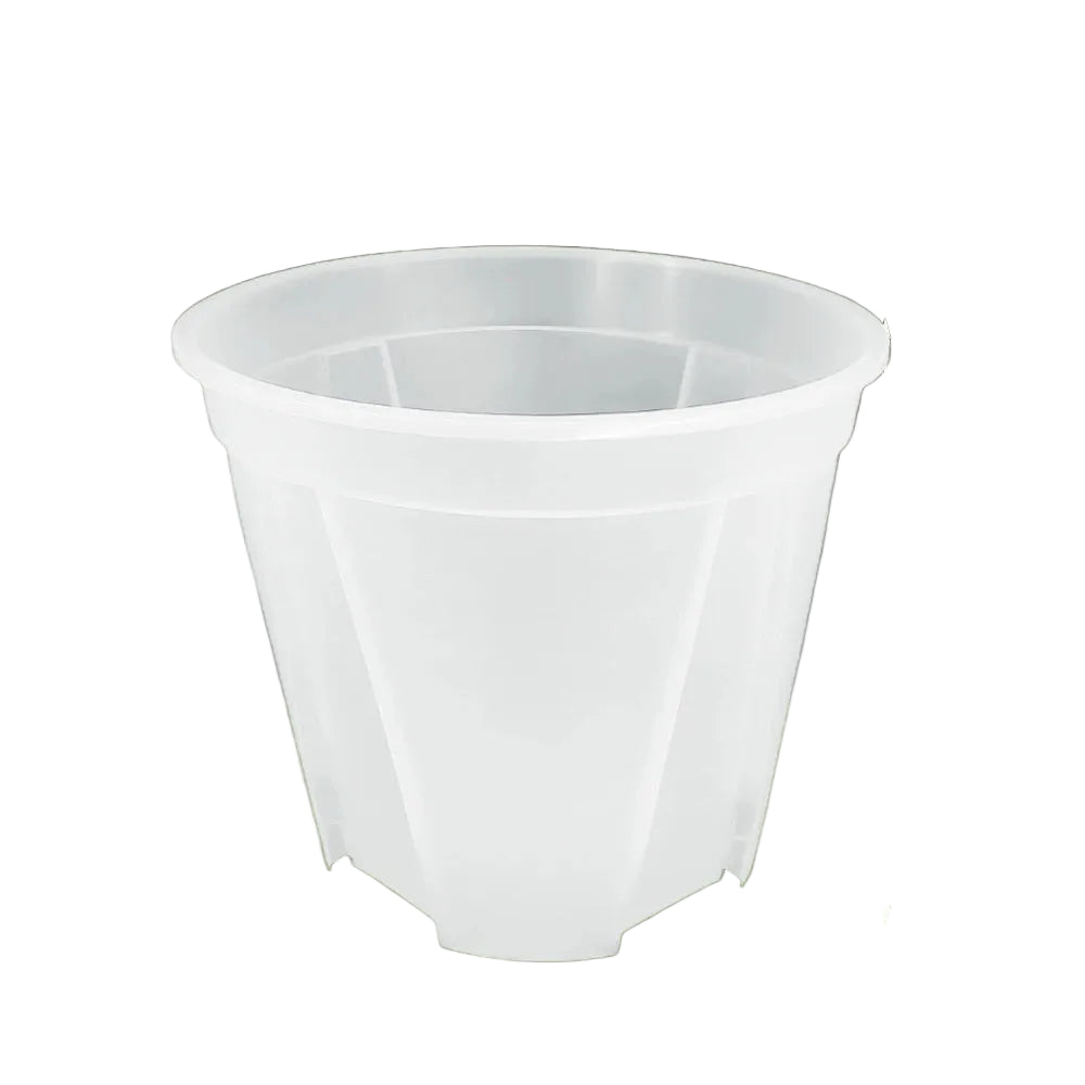 Clear Plastic Plant Nursery Pots with Drainage Holes Transparent Orchid Planter Seedling Container
