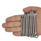 10PCS Mini Spanner Combination Wrench Set with Storage Bag – Metric & SAE Lightweight Hand Tool Kit