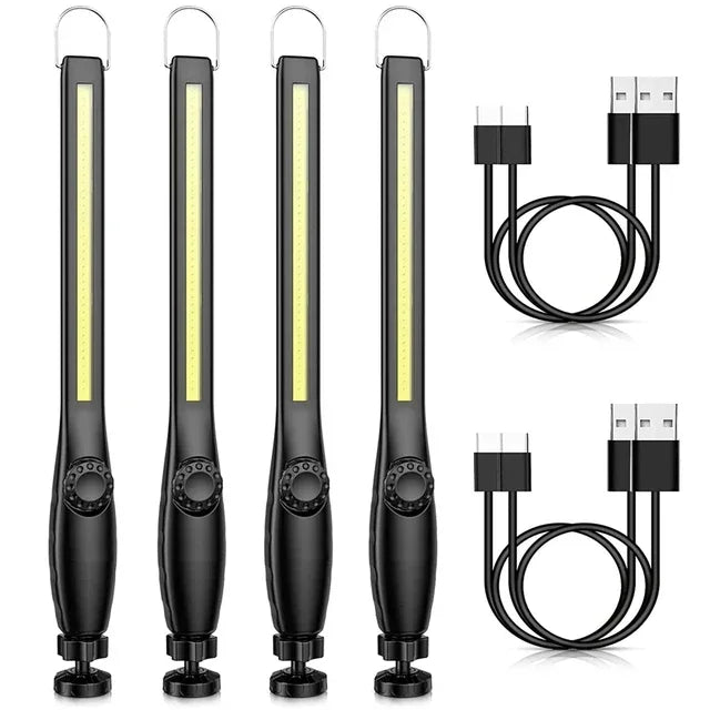 Portable USB Rechargeable COB LED Work Light Magnetic Utility Lamp for Camping and Repairs