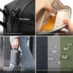 Drybag Waterproof Tech Organizer Pouch with Zipper and Handle for Cables Phones and Electronics Accessories