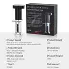 Automatic Electric Wine Bottle Opener with Aerator Pourer and Vacuum Wine Preserver 3-in-1