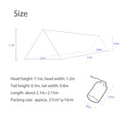 Single Person Mesh Bivy Tent Lightweight Poleless Camping and Hiking Shelter