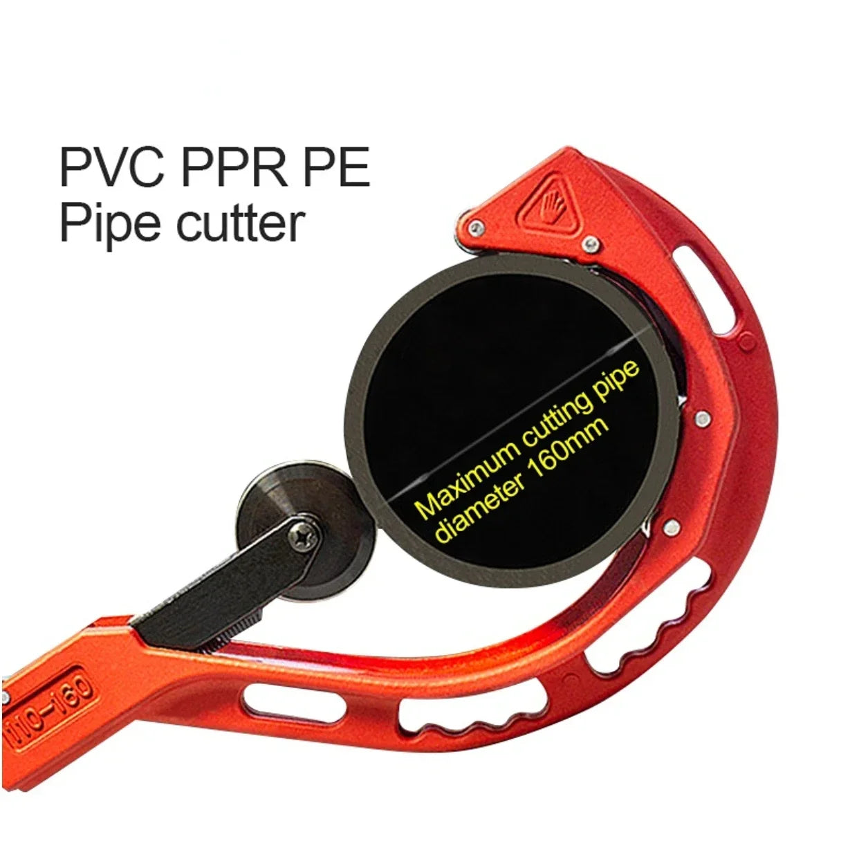 Adjustable Roller Pipe Cutter 110–200mm for PVC PP PE Copper Tubes Heavy Duty Tool