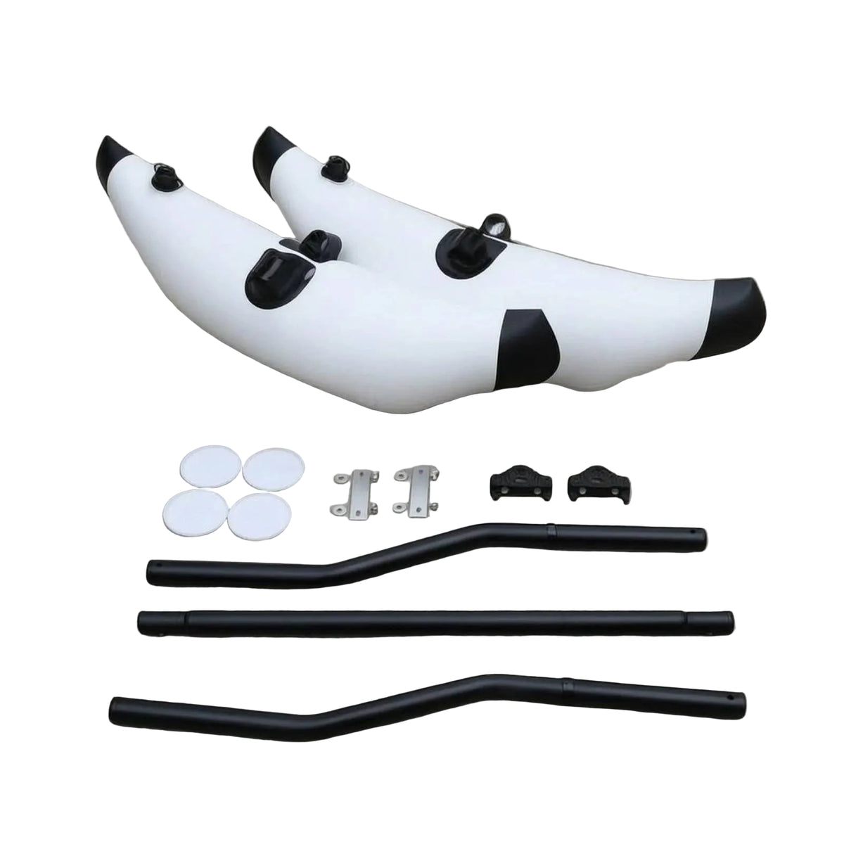 Inflatable Kayak Stabilizer Outrigger Float Kit with Mounting Rods and Hardware