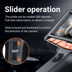 Portable 1080P Inspection Camera with Screen Waterproof 360 Degree Borescope