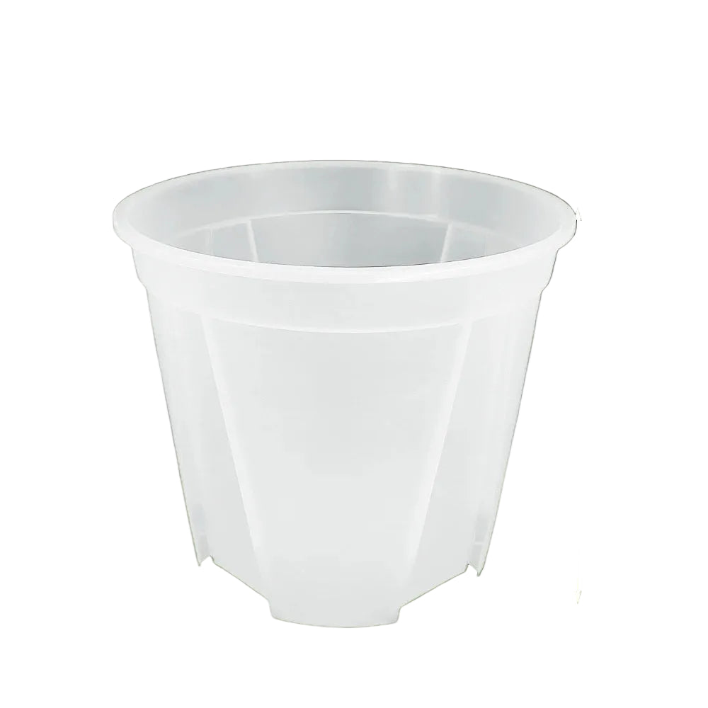 Clear Plastic Plant Nursery Pots with Drainage Holes Transparent Orchid Planter Seedling Container