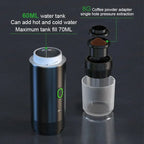Portable Wireless Espresso Coffee Machine 72W Rechargeable 60ml Coffee Maker for Travel Camping