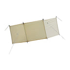 Foldable Camping Windscreen Oxford Cloth Outdoor Privacy Screen with Ground Stakes and Ropes