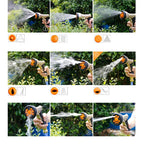 Expandable Garden Hose with Spray Nozzle 25–100ft Flexible Water Hose for Outdoor Cleaning