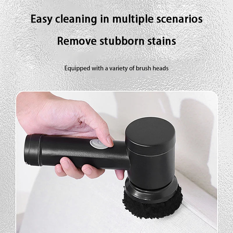 Cordless Electric Cleaning Brush USB Rechargeable Waterproof Multi-Purpose Kitchen Bathroom Scrubber