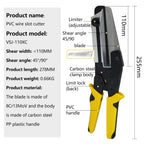 Adjustable PVC Trunking & Wire Slot Cutting Tool 45°-90° with Ergonomic Handle