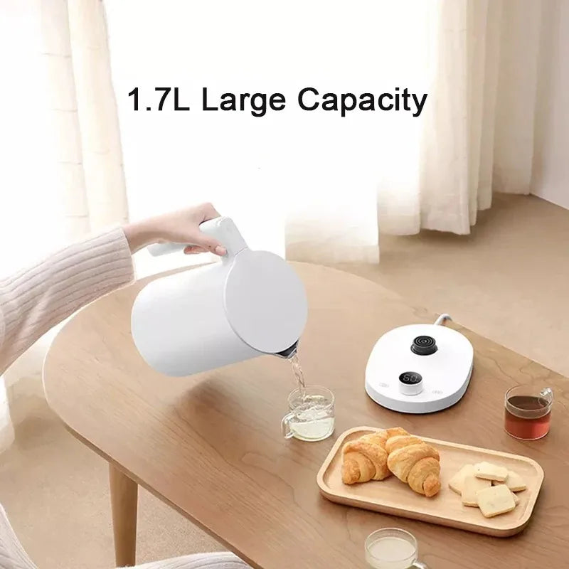 1.7L Digital Electric Kettle 1800W with Adjustable Temperature and Keep Warm Function