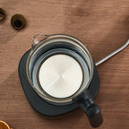 1.3L Electric Glass Tea Maker Kettle 600W with Temperature Control and Keep Warm Function