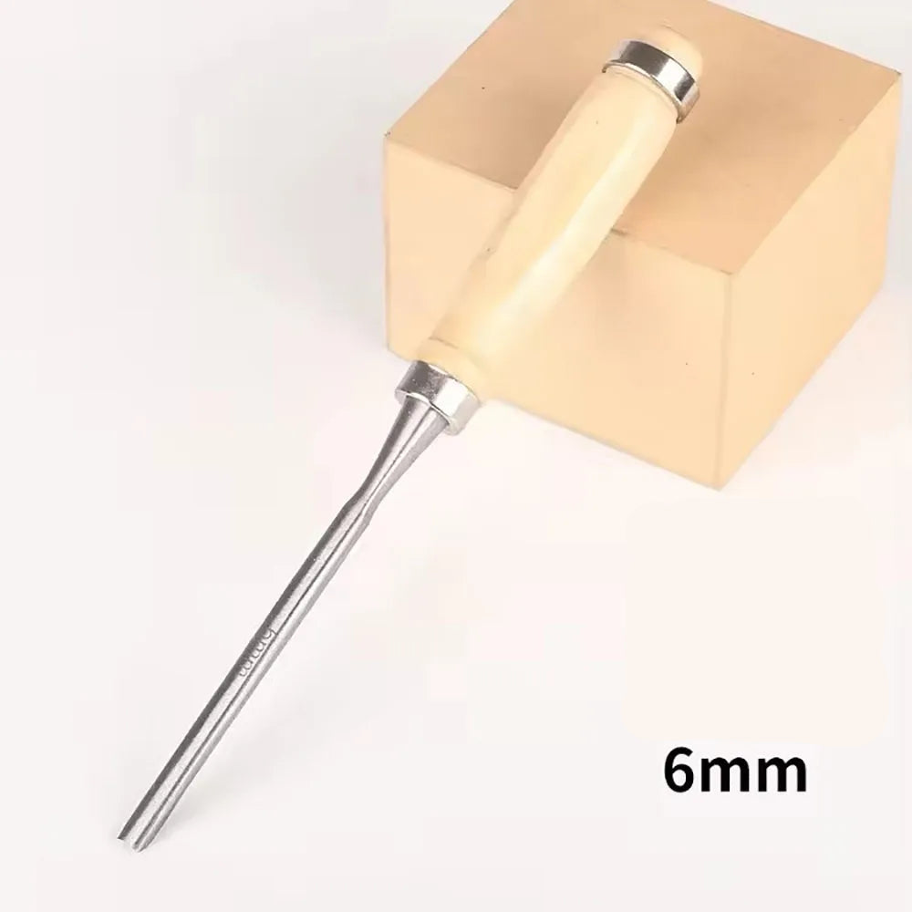 4-Piece Woodworking Carving Chisel Tool Set – Chrome Vanadium Steel DIY Carpentry Hand Tools