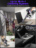 Portable Cordless Vacuum Cleaner 10-in-1 Lightweight Bagless Vacuum for Home Carpet Car Cleaner